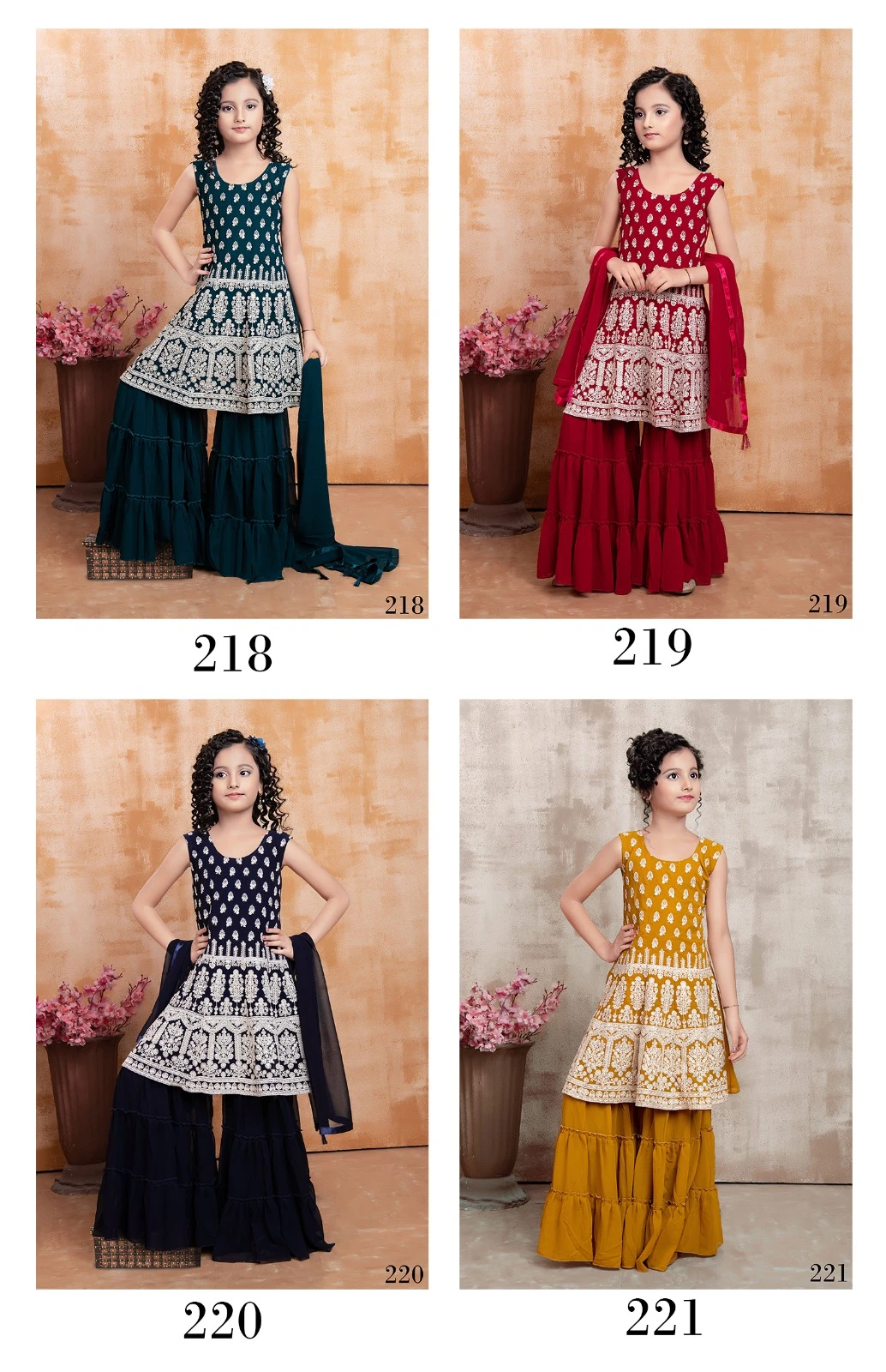 Vardan Ethnic Aaradhna Vol 31 Faux Georgette Wholesale Kidswear Lehenga Catalog